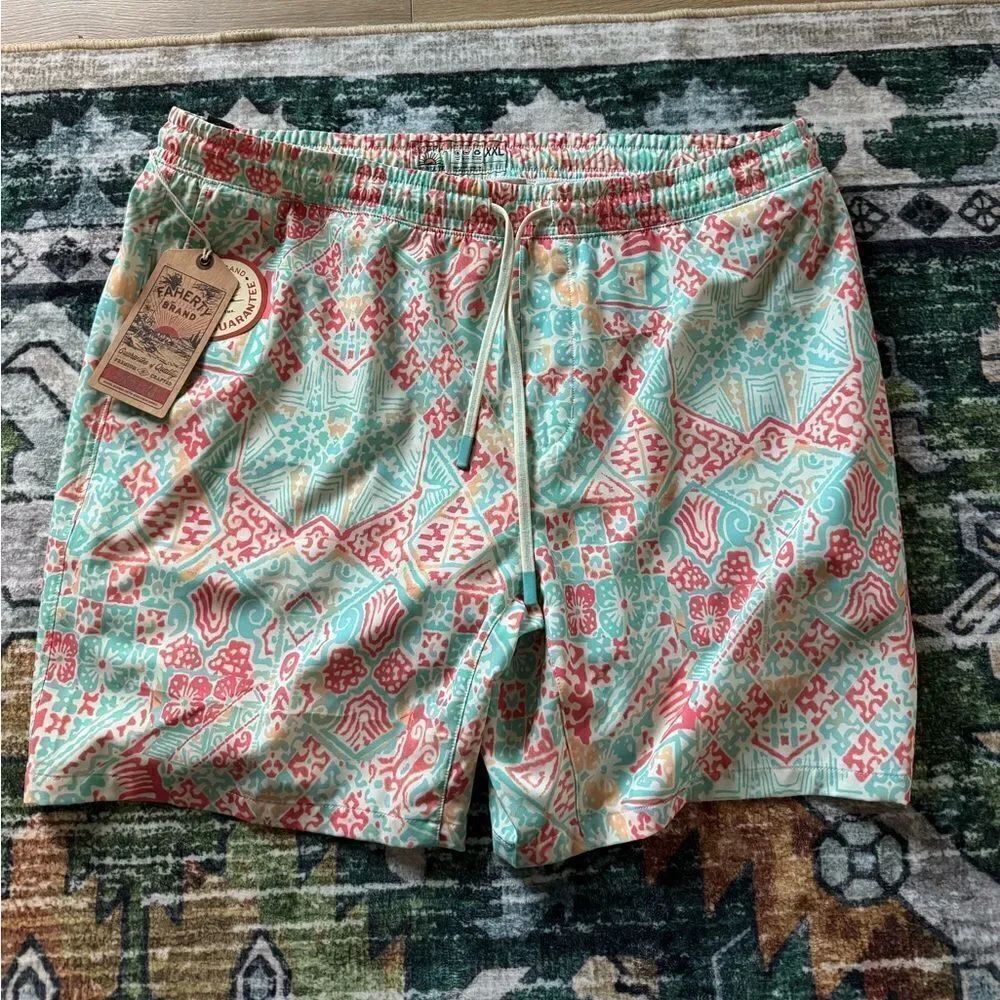 Faherty Shorelite Active Swim Short (7" Inseam) NWT